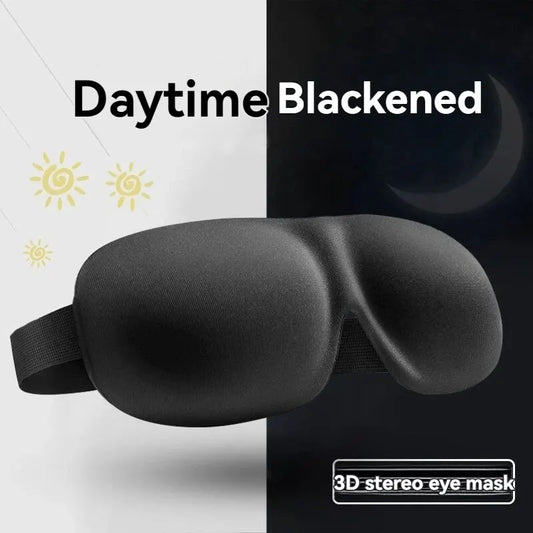 3D Non-Marking Three-Dimensional Eye Mask Without Nose Simple Solid Color Blackout Sleep Students Lunch Break Eye Masks.