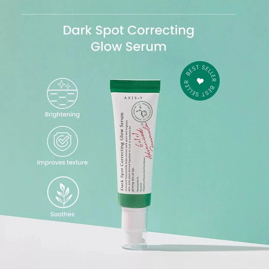 AXIS-Y Dark Spot Correcting Glow Serum with 5% Niacinamide & Rice Bran | Brightening & Moisturizing Face Serum for Uneven Skin T.