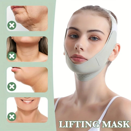 Reusable Face Slimming Bandage V Line Face Shaper Women Chin Cheek Lift Up Belt Facial Massage Strap Face Skin Care Beauty Tools.